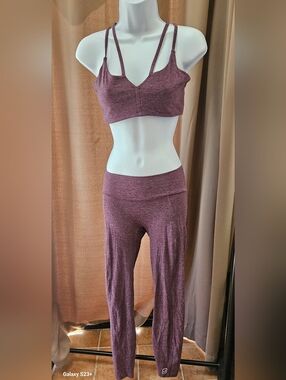 Bombshell Sportswear Bra & Leggings Set • Violet • Sculpting Ribbed Fit